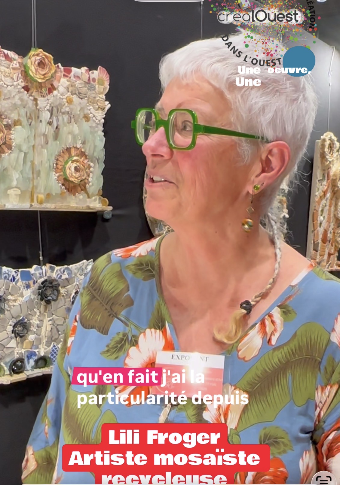À la rencontre de Lili Froger Mosaïste-recycleuse & Artiste