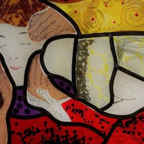 vitrail le baiser