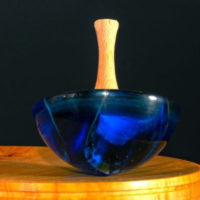 5 Toupie Résine bleue Collection Mer d Iroise