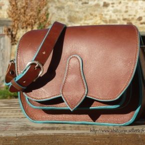 7 sac Titouan cuir cognac