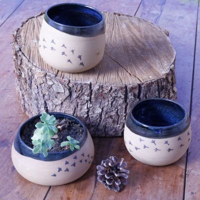7 tasses pattes oiseaux