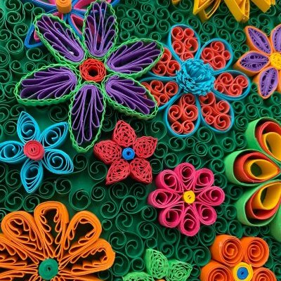 cadre quilling mimite creation floral